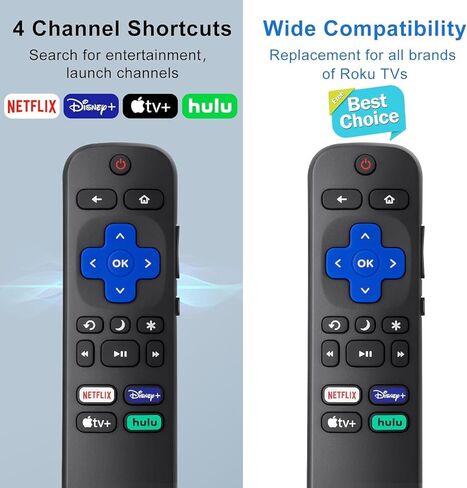 Replacement Remote Control Compatible for Roku TV in Saudi Arabia