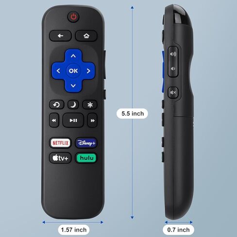 Replacement Remote Control Compatible for Roku TV in Saudi Arabia
