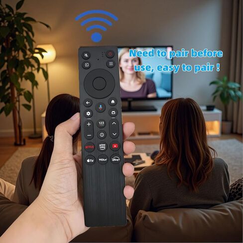 جهاز تحكم عن بعد بديل صوتي RC923A FMB1 متوافق مع تلفزيون TCL Smart LED RC923A-FMB1 in Kuwait