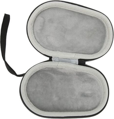 Hard Travel Mouse Case, Shockproof Portable Mouse Storage Case for MX M650L, Made of Nylon and EVA, Black (Inner Gray), Applicable for Travel and Storage in Saudi Arabia