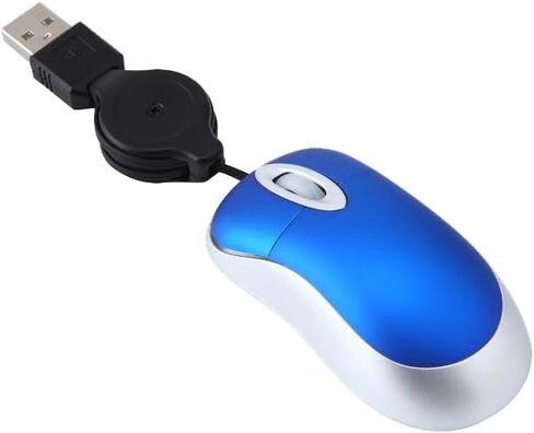ماوس سلكي صغير، ماوس USB بصري محمول صغير الحجم للسفر مع سلك USB قابل للسحب، فئران مدمجة للأيدي الصغيرة للكمبيوتر المحمول والكمبيوتر المكتبي والمنزل والمدرسة والأطفال والبنات والأولاد والأطفال هدية باللون الأرجواني in Kuwait