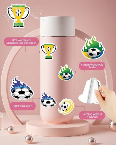 35pcs Sports Soccer Basketball Football Graffiti Decals Stationery Stickers Colorful Teacher Reward Stickers for Laptop Luggage Scrapbook Diary Sticker DIY Phone Guitar Laptop Notebook Suitcase in Saudi Arabia