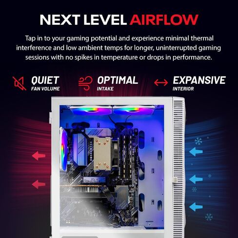 Skytech Gaming Storm Gaming PC, Intel i5 14400F 2.5GHz, NVIDIA RTX 5060 Ti 16GB, 1TB Gen4 NVMe SSD, 32GB DDR4 RAM 3200, 650W Gold PSU, Wi-Fi, Win 11, Desktop in Saudi Arabia