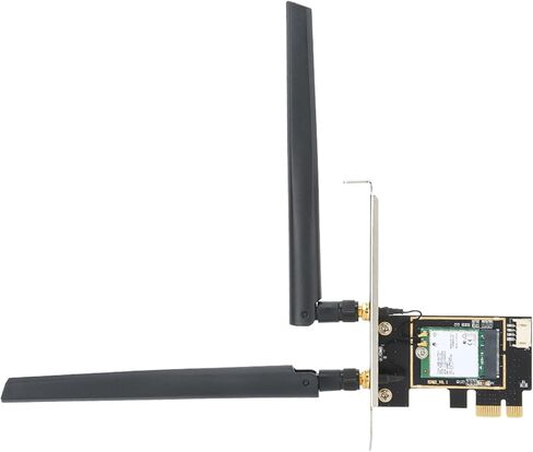 بطاقة شبكة لاسلكية PCIe ثنائية النطاق، مجموعة شرائح WiFi6 9260NGW مدمجة بسرعة 1730 ميجا بت في الثانية 802.11ac 5.0، مع هوائي ثنائي النطاق 8DBi، لـ 10 in Kuwait
