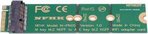 Cablecc WiFi Riser Card NGFF Key-E Wireless Networking Card to M.2 NGFF Key-M NVME SSD Adapter Compatible with Wifi6 WIFI7 in Saudi Arabia