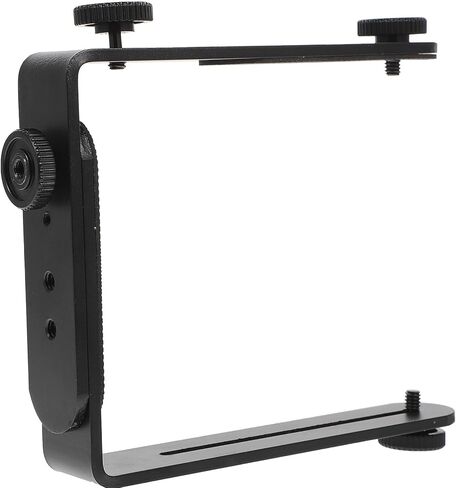 BESPORTBLE Metal Flash Light Bracket with Screw Detachable Dual Metal Connections for Tripods and Monopods Camera Holder Replacement for Photography Enthusiasts in Saudi Arabia