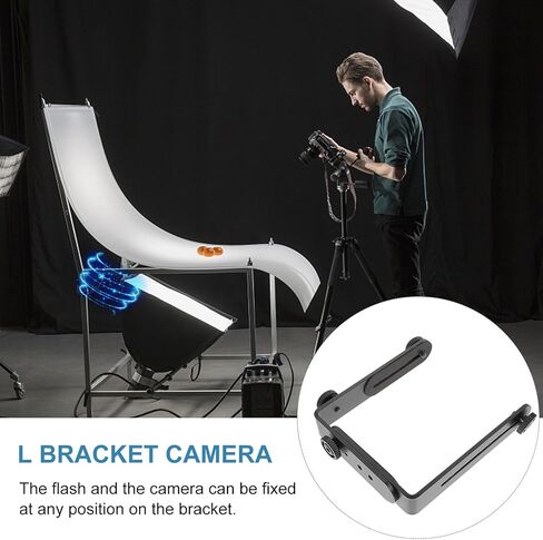 BESPORTBLE Metal Flash Light Bracket with Screw Detachable Dual Metal Connections for Tripods and Monopods Camera Holder Replacement for Photography Enthusiasts in Saudi Arabia