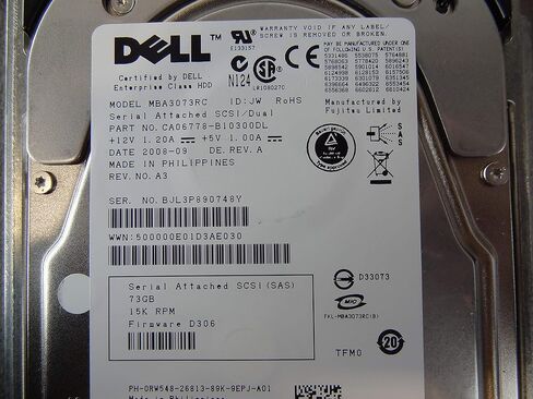 DELL HDD 73GB SAS 15K 3.5 بوصة (مجدد معتمد) in Kuwait