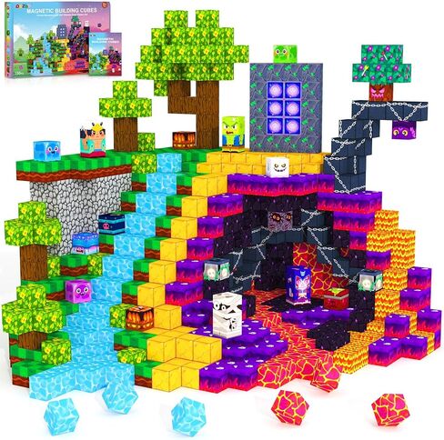 الكتل المغناطيسية ، مكعبات Magnet Building Builds Toddler Travel Toys for 3-5 5-7 8-13 year Boys Girls ، Montessori Secnsory Kids Toys ، in Kuwait