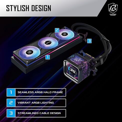 ASRock Radeon RX 9070 XT Taichi 16GB OC & Phantom Gaming 360 LCD AIO Cooler Bundle | جهاز رائد للغاية مزود بشاشة LCD مقاس 3.4 بوصات ونظام BIOS مزدوج in Saudi Arabia