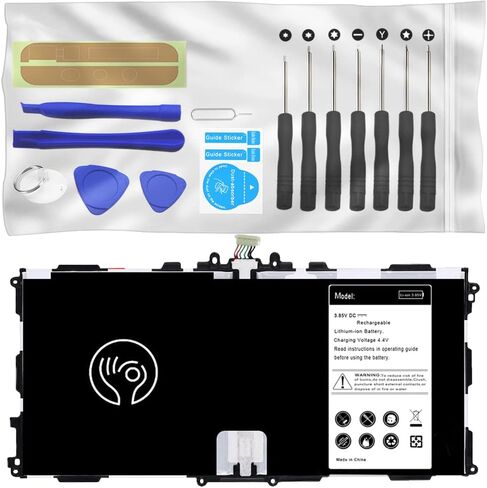 Large Capacity Rechargeable 8900mAh Grade A Durable Battery Screwdriver Tool Set Compatible with Samsung Galaxy Note 10.1" SM-P605V in Kuwait