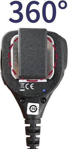ميكروفون مكبر صوت ETMY متوافق مع Motorola XPR3500e XPR3300e، XPR3000، DEP550، DP2400، سلسلة XiR P6600، ET-MH72 ميكروفون كتف عن بعد مع كابل قابل للتعديل، أسود، عبوة واحدة in Kuwait
