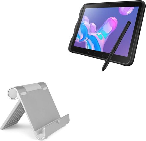 حامل وحامل BoxWave متوافق مع هاتف Samsung Galaxy Tab Active Pro - حامل ألومنيوم VersaView، محمول، رؤية متعددة الزوايا، قوي in Saudi Arabia