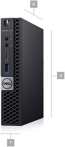 كمبيوتر مكتبي ديل اوبتيبلكس 7070 مايكرو | كور i5-9600 - محرك الأقراص الصلبة SSD سعة 256 جيجابايت - ذاكرة الوصول العشوائي 16 جيجابايت | 6 نوى بسرعة 4.6 جيجا هرتز Win 11 Pro Black (متجدد) in Kuwait