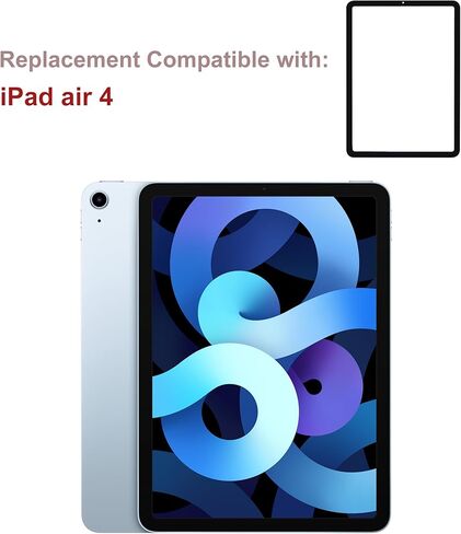New Front Screen Glass Outer Panel Lens Replacement Compatible with iPad air 4 2020 A2324 A2072 with OCA Upgraded Repair Kit- No LCD Screen and Touch Digitizer in Saudi Arabia
