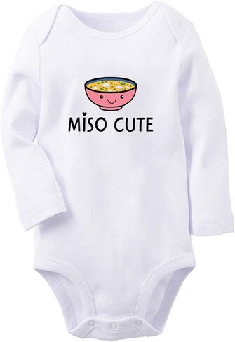 iDzn Miso Cute Funny Rompers Newborn Baby Bodysuits Infant Jumpsuits Outfits Long Sleeves Clothes in Saudi Arabia