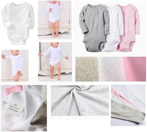 iDzn Miso Cute Funny Rompers Newborn Baby Bodysuits Infant Jumpsuits Outfits Long Sleeves Clothes in Saudi Arabia
