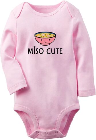 iDzn Miso Cute Funny Rompers Newborn Baby Bodysuits Infant Jumpsuits Outfits Long Sleeves Clothes in Saudi Arabia