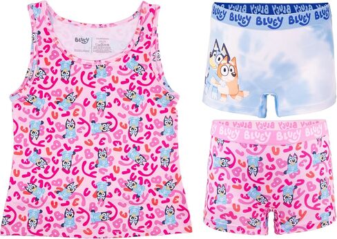مجموعة من 10 سراويل داخلية حصرية من Bluey Girls' Amazon مكونة من 100% من القطن الممشط مع Bingo وBandit والمزيد، مقاسات 2/3t و4t و4 و6 و8 in Kuwait