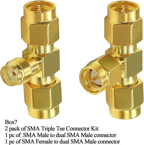 tuolnk sma موصل الفاصل sma ذكر إلى ثنائي sma ذكر الثلاثي المحملة محول sma أنثى إلى مزدوج sma ذكر 3 طريقة محوري موصل هوائي محول 2 حزمة in Kuwait