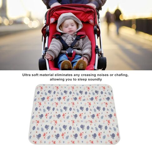 PerGar Baby Waterproof Bed Pad, Washable & Reusable Bedwetting Pads, 3-Layer Large Size Toddler Mattress Protector, Waterproof Mat for Home and On The Go Use (Submarine Model) in Saudi Arabia