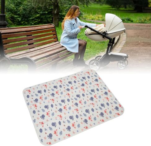 PerGar Baby Waterproof Bed Pad, Washable & Reusable Bedwetting Pads, 3-Layer Large Size Toddler Mattress Protector, Waterproof Mat for Home and On The Go Use (Submarine Model) in Saudi Arabia