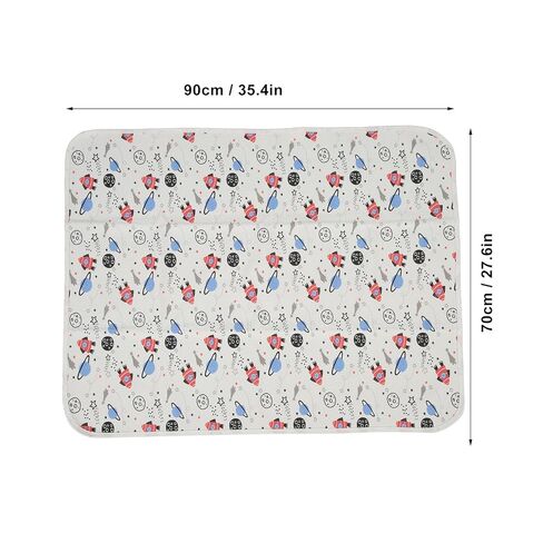 PerGar Baby Waterproof Bed Pad, Washable & Reusable Bedwetting Pads, 3-Layer Large Size Toddler Mattress Protector, Waterproof Mat for Home and On The Go Use (Space Model) in Saudi Arabia