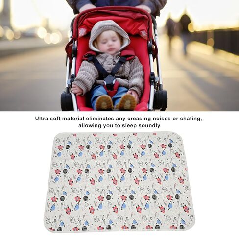 PerGar Baby Waterproof Bed Pad, Washable & Reusable Bedwetting Pads, 3-Layer Large Size Toddler Mattress Protector, Waterproof Mat for Home and On The Go Use (Space Model) in Saudi Arabia
