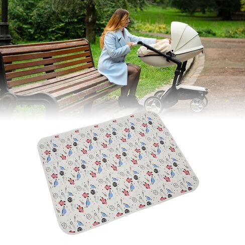 PerGar Baby Waterproof Bed Pad, Washable & Reusable Bedwetting Pads, 3-Layer Large Size Toddler Mattress Protector, Waterproof Mat for Home and On The Go Use (Space Model) in Saudi Arabia