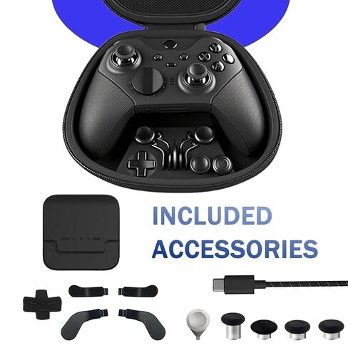 YouYouGou Elite Series 2 Controller-Black Compatible For Xbox Elite Series 2 Controller Compatible With Xbox Series X/S, Xbox One,Gaming Controller With Accessory Bag [video game] [video game] in Saudi Arabia