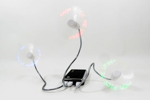 مجموعتان من مروحة الرسائل القابلة للبرمجة LED من PowerTRC مع رسم مخصص - تعمل بمنفذ USB (LED أزرق) in Kuwait