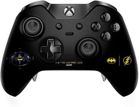 ملصق Skinit المخصص للألعاب متوافق مع وحدة تحكم Xbox One Elite - فيلم Warner Bros The Flash المرخص رسميًا: تصميم شعارات Batman Multiverse in Saudi Arabia
