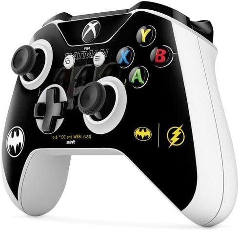 Skinit Decal Gaming Skin Compatible with Xbox One S Controller - Officially Licensed Warner Bros The Flash Movie: I am Batman Past to Future Design in Saudi Arabia