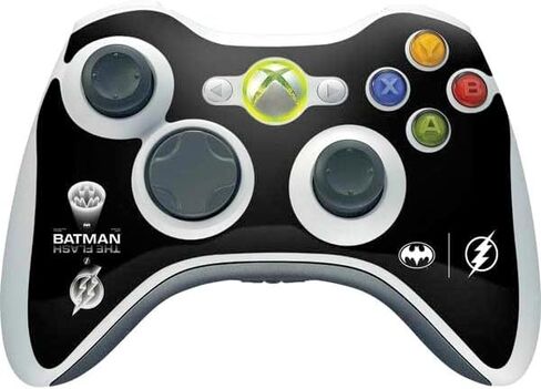 Skinit Decal Gaming Skin Compatible with Xbox 360 Wireless Controller - Officially Licensed Warner Bros The Flash Movie: Batman Flash Future & Past Design in Saudi Arabia
