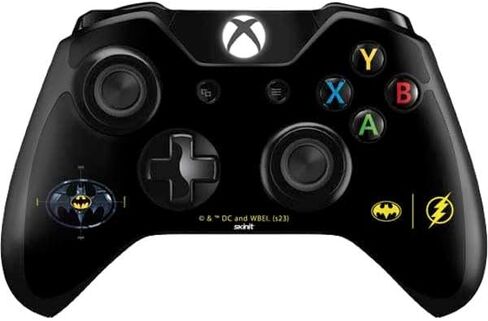 ملصق Skinit المخصص للألعاب متوافق مع وحدة تحكم Xbox One - فيلم Warner Bros The Flash المرخص رسميًا: تصميم شعارات Batman Multiverse in Saudi Arabia