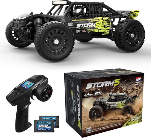 Haiboxing 1:18 RC Car 18872 New Model RC Truck 4x4 Off-Road ، 2.4 جيجا هرتز التحكم عن بعد شاحنة تبلغ مساحتها 36 كم/ساعة ، إلكترونيات مقاومة للماء ، وبطاريات LI المزدوجة مثبتة مسبقًا وتبني في المربع 35 دقيقة in Kuwait