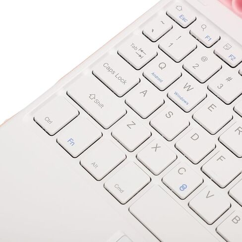 Yoidesu Tablet Keyboard Case, Leather Trackpad with Gesture Control for Tab S6 Lite 10.4 Inch SM P610 P615 (Pink) in Saudi Arabia