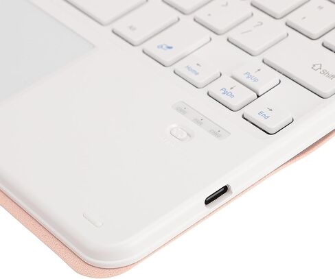 Yoidesu Tablet Keyboard Case, Leather Trackpad with Gesture Control for Tab S6 Lite 10.4 Inch SM P610 P615 (Pink) in Saudi Arabia