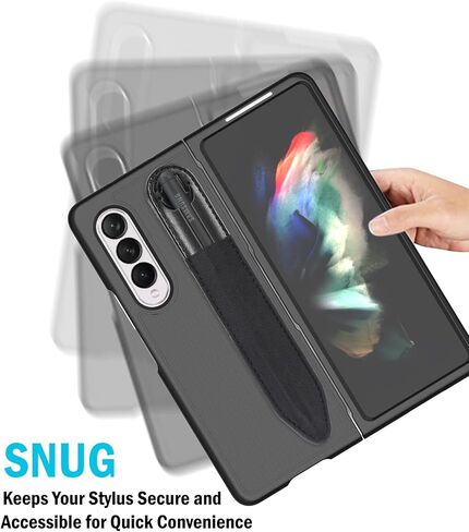 حامل قلم عالمي، [عبوة من قطعتين] فتحة حافظة لحمل الهاتف المحمول لهاتف Samsung Galaxy S-Pen - يلتصق بالهاتف، والكمبيوتر اللوحي، وZ Fold 3، وZ Fold 4، وS21 Ultra 5G، والحافظة in Kuwait