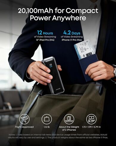 Anker Mobile Charging Battery PD & Battery with AC Plug (Bundle) in Saudi Arabia