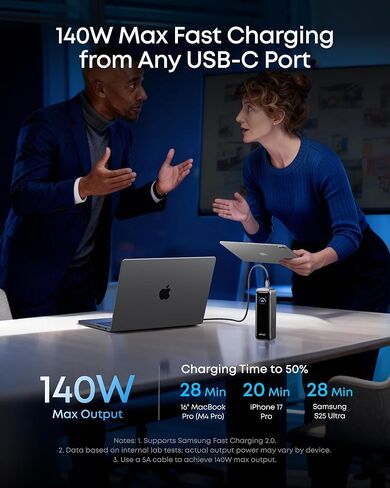 Anker Mobile Charging Battery PD & Battery with AC Plug (Bundle) in Saudi Arabia