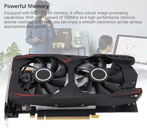 بطاقة الرسومات، GDDR5 192bit Gaming GPU، سرعة أساسية 750 ميجا هرتز، مراوح تبريد مزدوجة، لألعاب الكمبيوتر الشخصي، تحرير فيديو CAD CAM ثلاثي الأبعاد in Saudi Arabia