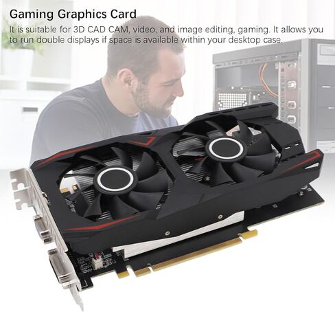 بطاقة الرسومات، GDDR5 192bit Gaming GPU، سرعة أساسية 750 ميجا هرتز، مراوح تبريد مزدوجة، لألعاب الكمبيوتر الشخصي، تحرير فيديو CAD CAM ثلاثي الأبعاد in Saudi Arabia