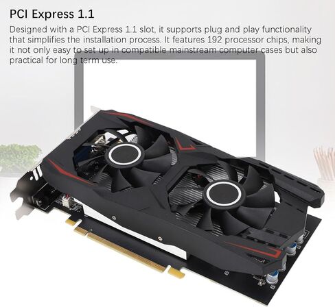 بطاقة الرسومات، GDDR5 192bit Gaming GPU، سرعة أساسية 750 ميجا هرتز، مراوح تبريد مزدوجة، لألعاب الكمبيوتر الشخصي، تحرير فيديو CAD CAM ثلاثي الأبعاد in Saudi Arabia