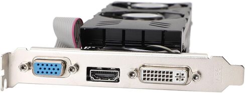 بطاقة رسومات Tangxi سعة 4 جيجابايت، GDDR5 128Bit 1020/1253MHz PCIE 3.0 بطاقة رسومات الألعاب، بطاقات فيديو صامتة للكمبيوتر الشخصي مع مروحة واحدة، / منفذ VGA/DVI، لسطح المكتب in Kuwait