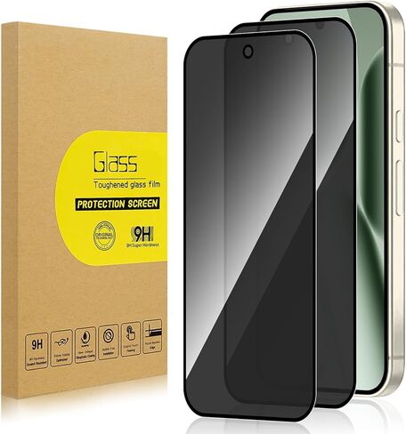 2 Pack Privacy Screen Protector for Google Pixel 10 Pro XL[Anti-Spy Tempered Glass][Fingerprint Unlock Support], Anti-Scratch, Bubble-Free,Protective 9H Glass for Google Pixel 10 Pro XL in Saudi Arabia