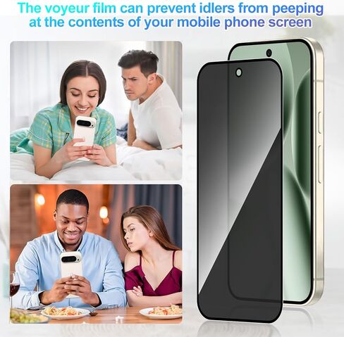 2 Pack Privacy Screen Protector for Google Pixel 10 Pro XL[Anti-Spy Tempered Glass][Fingerprint Unlock Support], Anti-Scratch, Bubble-Free,Protective 9H Glass for Google Pixel 10 Pro XL in Saudi Arabia