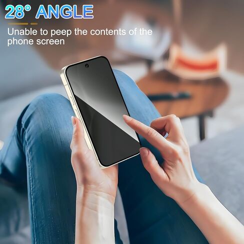 2 Pack Privacy Screen Protector for Google Pixel 10 Pro XL[Anti-Spy Tempered Glass][Fingerprint Unlock Support], Anti-Scratch, Bubble-Free,Protective 9H Glass for Google Pixel 10 Pro XL in Saudi Arabia
