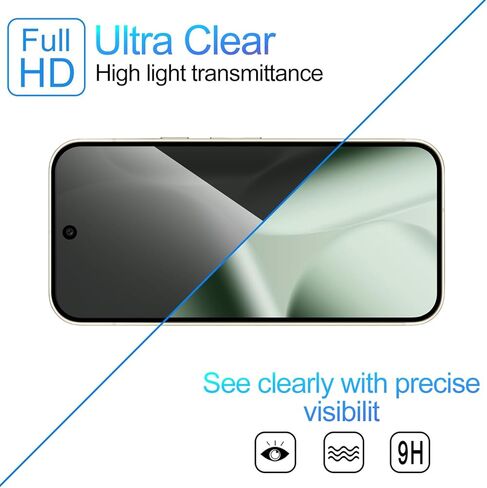 2 Pack Privacy Screen Protector for Google Pixel 10 Pro XL[Anti-Spy Tempered Glass][Fingerprint Unlock Support], Anti-Scratch, Bubble-Free,Protective 9H Glass for Google Pixel 10 Pro XL in Saudi Arabia