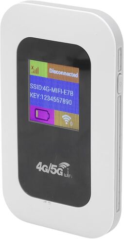 Diyeeni 4G LTE نقطة اتصال واي فاي محمولة، جهاز توجيه لاسلكي بسرعة تصل إلى 300 ميجابت في الثانية مع فتحة بطاقة SIM للسفر والتخييم والمكاتب، يدعم B1 B3 B5 B40، ويربط 10 أجهزة in Kuwait